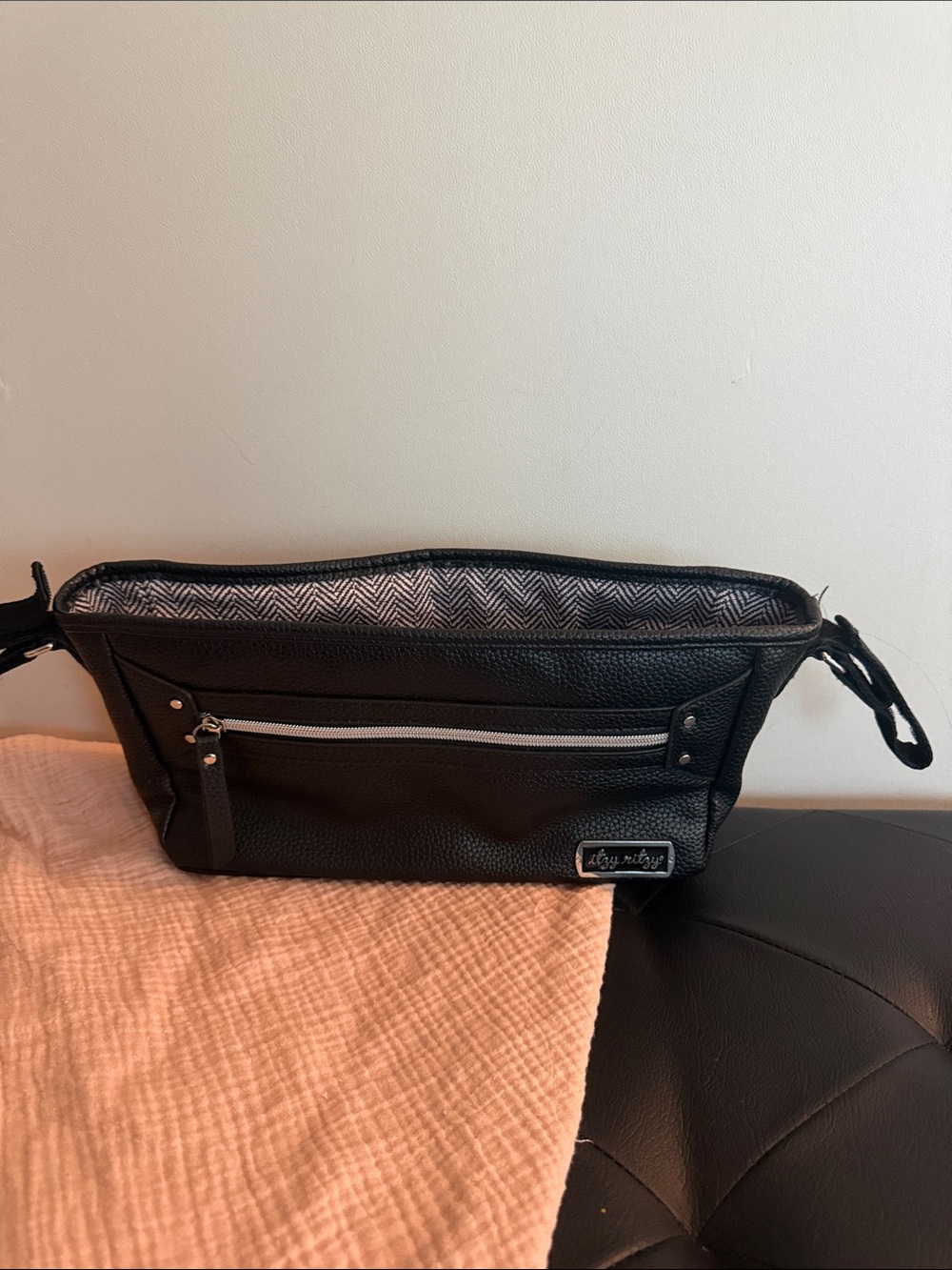 Itzy Ritzy Stroller Organizer with Contrast Zipper